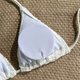 thumbnail image 3 of Tankini para mujer, bikini playero de rayas de color liso, moderno y transpirable, conjunto de dos piezas, traje de baño de dos piezas para mujer, trajes de baño tankini para mujer, traje de baño de 2, 3 of 5