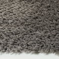 thumbnail image 4 of SAFAVIEH Madrid Miah Solid Polyester Shag Area Rug, Charcoal, 6'7" x 6'7" Round, 4 of 8