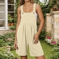 thumbnail image 2 of Women's Sleeveless Adjustable Strap Romper Short Overalls Casual Summer Jumpsuit with Pockets Trendy Outfit for, 2 of 2