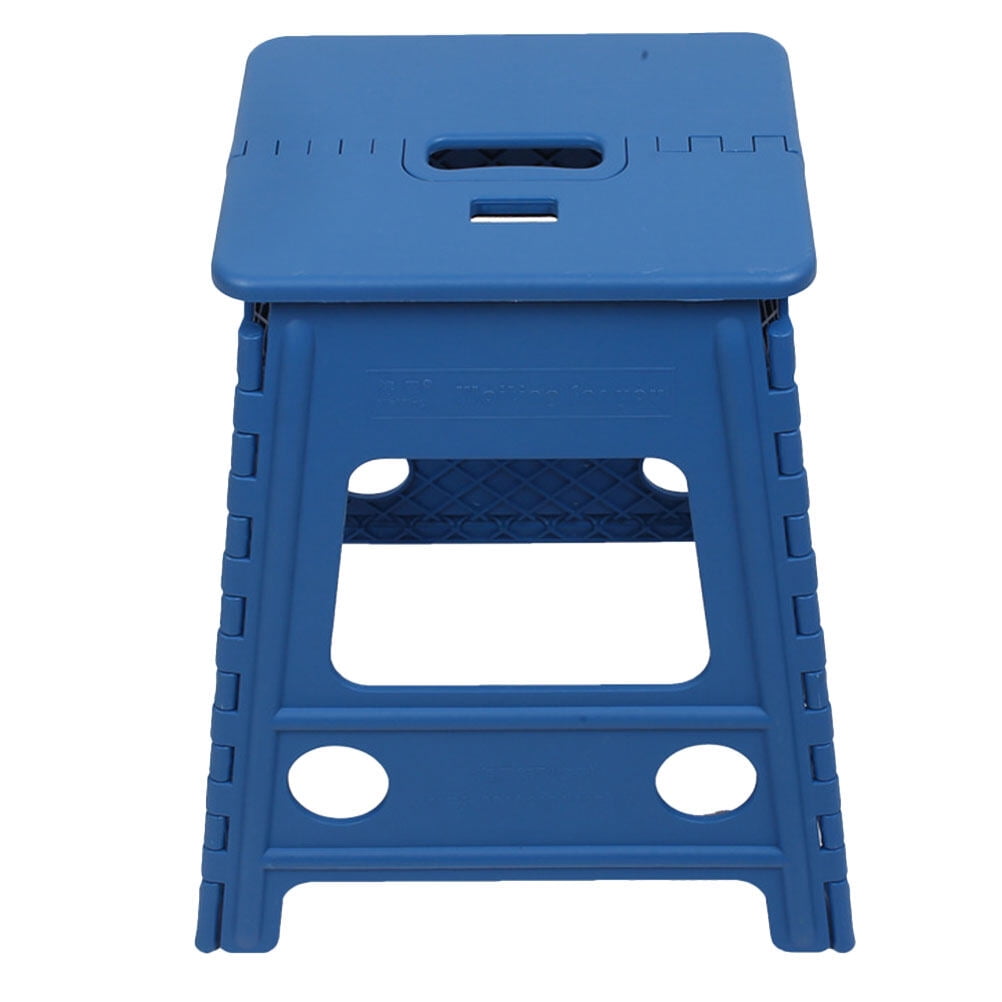 Portable Stool Folding Bench Safety Lock Stool Durable Plastic Taboret