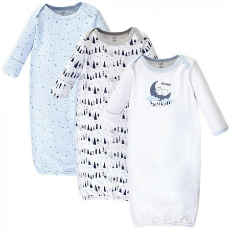 UPC: 0660168671414 | Touched by Nature Baby Organic Cotton Long-Sleeve Gowns 3pk  Sweet Dreams  0-6 Months
