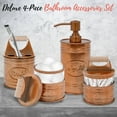 thumbnail image 7 of Autumn Alley Rustic Bathroom Accessories Set 4 - Copper Farmhouse Soap Dispenser, Rustic Toothbrush Holder, 2 Apothecary Jars Qtip Holder - Rustic Bathroom Decor – Farmhouse Bathroom Accessories, 7 of 7