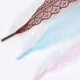 thumbnail image 4 of 1 Pair Fashionable Lace Shoestrings for Women and Girls Casual Shoes Sneakers 3CM Width Shoelaces Flat Shoestrings, 4 of 8