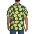thumbnail image 3 of Kdxio Men'S Hawaiian Shirt For Men Short Sleeve Shirt Lemon Summer Casual Holiday Beach Button Down T-Shirts, 3 of 5