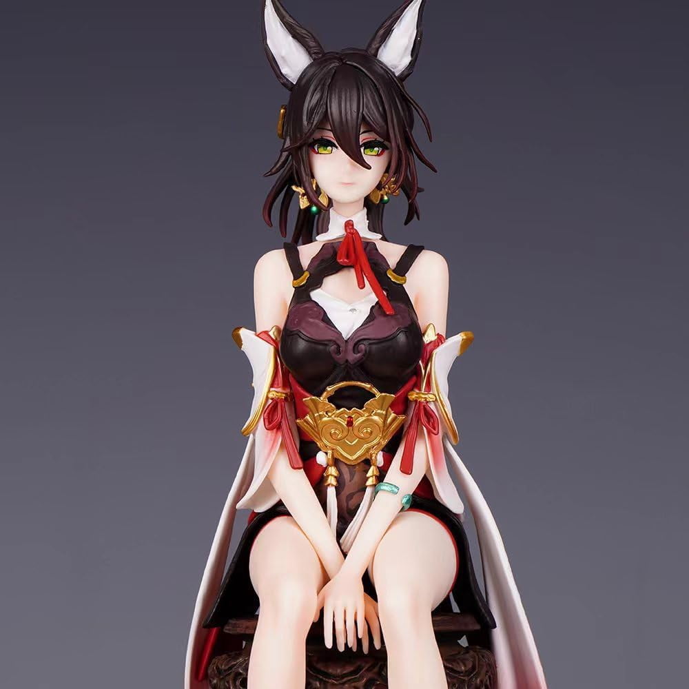 Tingyun Figure Ancient Style Stool Sitting Tingyun Anime Figures 28cm/11inch PVC Character Action Model Figure Statue Decoration Gifts