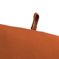 thumbnail image 4 of Jordan Manufacturing Sunbrella 44" x 22" Canvas Rust Solid Rectangular Outdoor Chair Cushion with Ties and Hanger Loop, 4 of 10