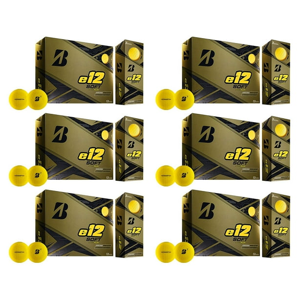 Bridgestone Golf Series e12 3Piece Distance Golf Balls 1 Dozen, Yellow