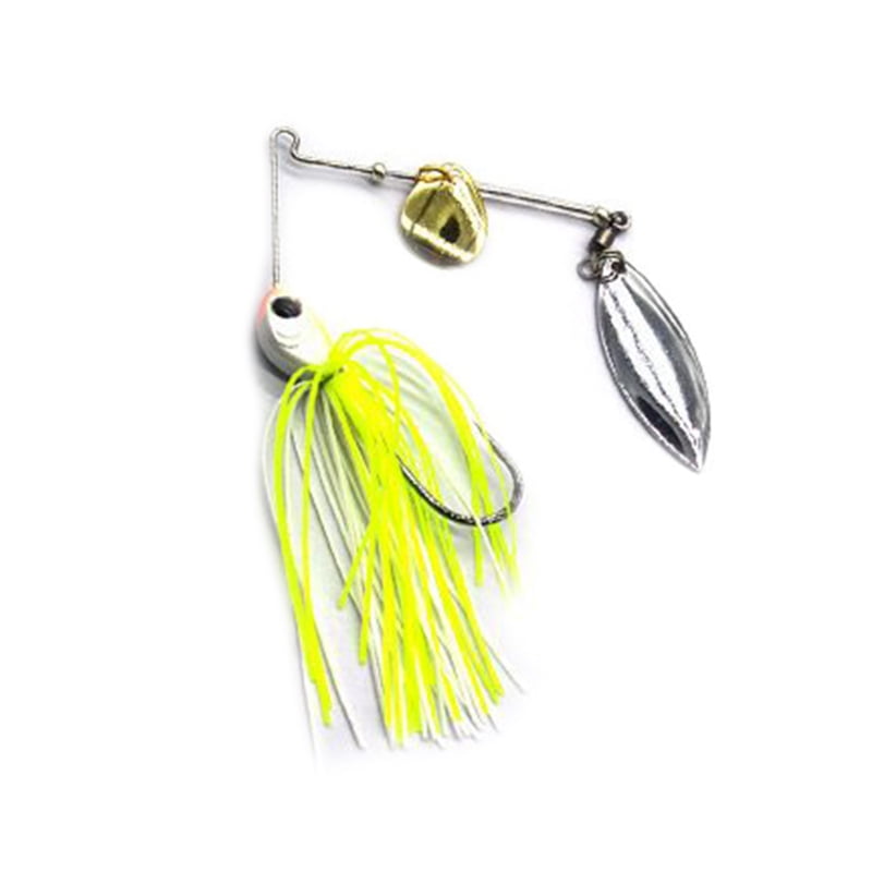 Spinner Bait  6*Metal Lure Hard Fishing Lure Pike Swivel Fish Tackle Wobbler 
