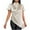 Beige, variant on Women's Dressy Casual Blouses Satin Slik Business Work Tops Short Sleeve Shirts 2025 Summer Outfits Beige XL