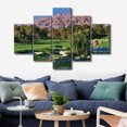 thumbnail image 2 of TISHIRON 5PCS Framed Canvas Wall Art Set,60"x40" Shadow Creek Golf Course Canvas Art Decor, 2 of 7