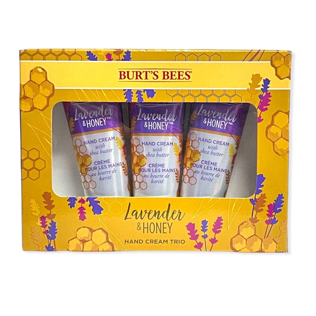 Burt's Bees Hand Cream with Shea Butter Trio Gift Set, Lavender 1 oz