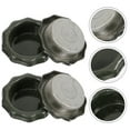 thumbnail image 4 of RENACLIPY Black Carbon Steel Can Lids for Furniture Wear Resistant Covers 4Pcs, 4 of 7
