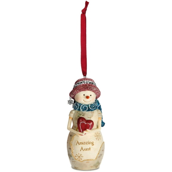 Pavilion Gift Company 81127 Aunt Snowman Figurine Ornament, 4"