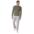 thumbnail image 6 of Hanes Originals Men's Long Sleeve Tri-Blend T-Shirt Fatigue Green 3XL, 6 of 6