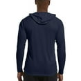 thumbnail image 3 of Homeyce Men's UPF 50+ Sun Protection Hoodie Shirts Long Sleeve Uv Spf Performance Shirt Fishing Hiking Swimming Running Rash Guards Hoodie with Hood Quick Dry T-Shirts,Navy XL, 3 of 7