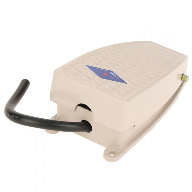 Aluminum Foot Pedal Switch, EKW-5A-B Aluminum Housing Normally Open Momentary Control Foot Pedal Switch