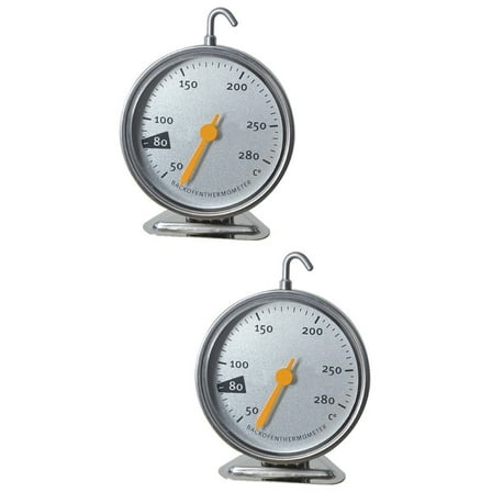 Easy-to-use Thermometer 2 Pieces Hanging Oven Meat Thermomter Temperature Gauge Kitchen Termomether
