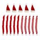 thumbnail image 1 of 15 mini gorros navideños de Papá Noel para botellas de vino, 1 of 7