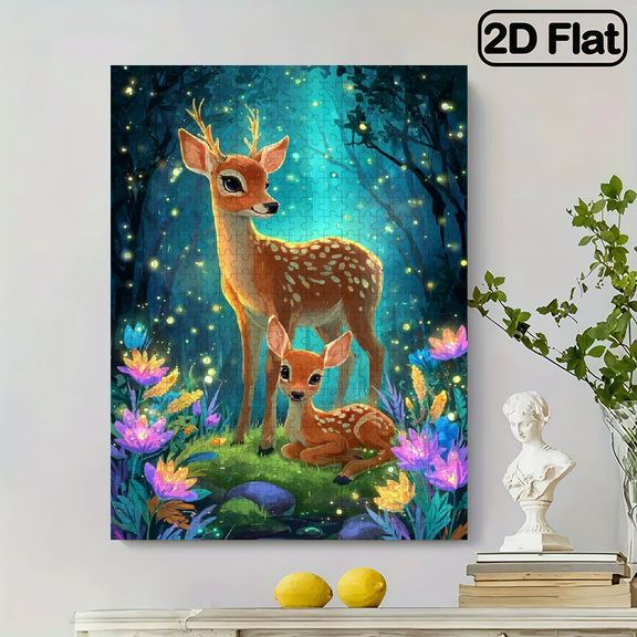 (500pcs) Adult Mini Puzzles, with Anime Animal Character Main Image - Scratch-Resistant, High Difficulty, Suitable for Adults, Family Entertainment, Home Decoration, Halloween, Christmas, And Gi