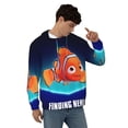 thumbnail image 4 of Finding Nemo Men's Hoodie Novelty Graphic Long Sleeve Adult Sweatshirt Casual Unisex Pullover Sweater Hooded Tracksuit, 4 of 8