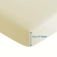 thumbnail image 2 of Marina Decoration 600 Thread Count Ultra Soft Deep Pocket Hotel Standard Solid Bedding Long Staple Percale Cotton All Season Sheet Set with Pillowcase, 2 of 7