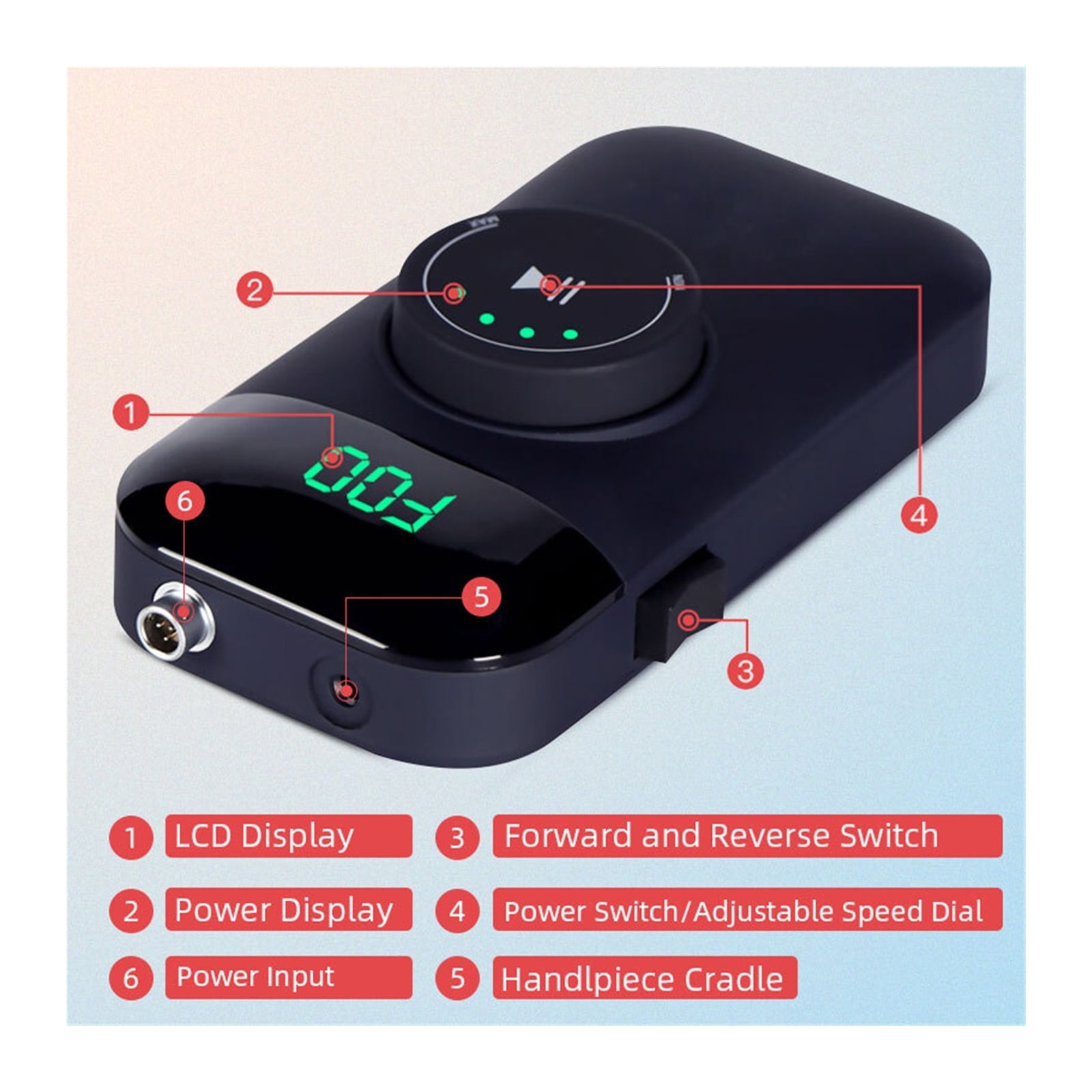Professional Nail Drill Machine With LCD Display, Portable Rechargeable Manicure Drill Pen, Tools For Gel Removing ,Low Noise