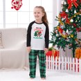 thumbnail image 3 of Cozy Family Christmas Pajamas with Green Plaid Pants and Holiday Santa Design, Sizes NB to 6XL with Pet Outfit, 3 of 7