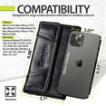 thumbnail image 2 of Hengwin Horizontal Smartphone Case Samsung Galaxy S20+ S10+ S9 Plus S8 Plus Belt Loop Cellphone Pouch iPhone XS, 2 of 5