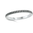 thumbnail image 4 of Unique Bali Style Grooved Ring .925 Sterling Silver Band Jewelry Female Male Unisex Size 6, 4 of 4