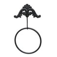thumbnail image 2 of Round Wrought Iron towel rack, vintage design for kitchen, bathroom., 2 of 2