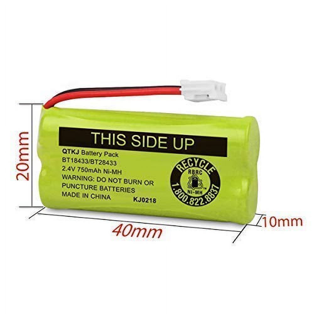 Ersatzakku Für Schnurlostelefone – Kompatibel Mit AT&T, Vtech, Uniden Uvm., 2,4V / 550 MAh