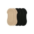 thumbnail image 4 of MeMoi Women's 5 Pair Pack Cotton Blend Fine Edge No Show Liner Socks - Womens - Female, One Size, Nude, 4 of 5