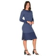thumbnail image 3 of Womens Ribbed Knit Midi Dress, 3 of 4