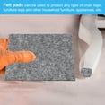 thumbnail image 6 of Uxcell 4x4 Inch Lamp Base Felt, 5Pack 2mm Thickness Square Soft Adhesive Non-slip Backed Felt Grey, 6 of 7