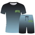 thumbnail image 4 of Playeras De Algodón Para Hombre, Camiseta Holgada Con Estampado De Letras De Ciudad Para Hombre, Conjunto De Ropa Deportiva De Verano, Ropa Deportiva Informal, 4 of 4