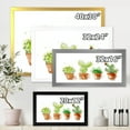 thumbnail image 4 of Designart 'Cacti In Gentle Tones In Ceramic Pots I' Traditional Framed Art Print, 4 of 4