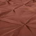 thumbnail image 6 of Chezmoi Collection Berlin Terracotta Pinch Pleat King Comforter Set, 3-Piece, Soft Pintuck, Lightweight All Season Microfiber Bedding, 6 of 9