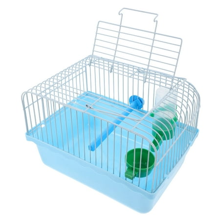 WHAMVOX Parakeet Cage Portable Birdcage Travel 23.60X16.70X16.00CM Blue