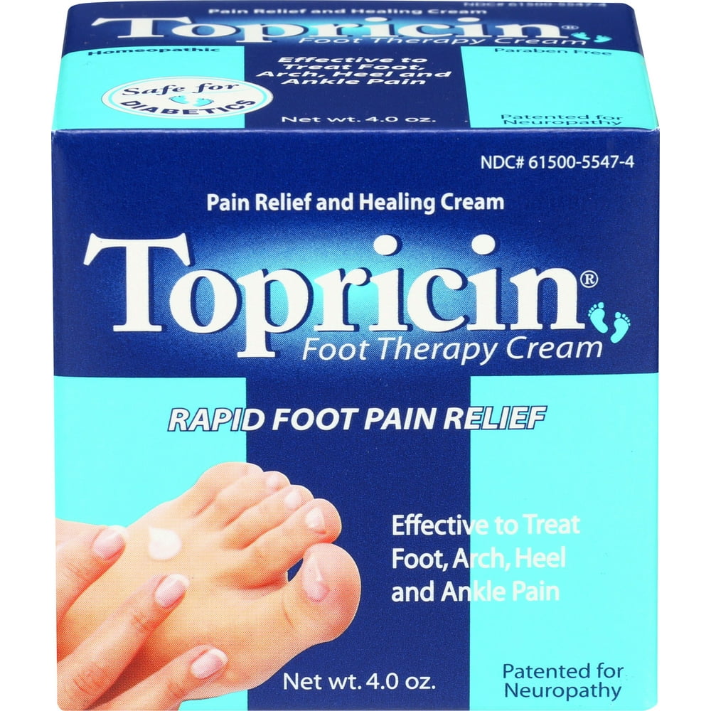 Topricin Foot Pain Relief Cream 4oz