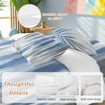 thumbnail image 2 of Abstract Grey 4 Piece Duvet Cover Set Full Size Blue Mottled Gradient Texture Farmhouse Soft Bedding Set Comforter Cover, 1 Duvet Cover 1 Flat Sheets and 2 Pillowcases, 2 of 9