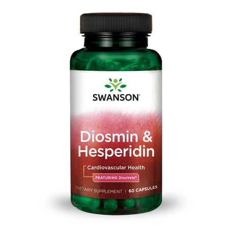Swanson DiosVein Diosmin and Hesperidin Capsules  60 Ct