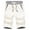 White, variant on QATAINLAV Men's Shorts Casual Drawstring Sweat Shorts Summer Elastic Waist Slim Sport Shorts Solid Color Below Knee Hiking Shorts with Pockets Black L