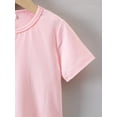 thumbnail image 3 of Kids' Summer Casual Crew Neck T-Shirt, Cotton, Cartoon Yorkshire Terrier Print, Slight Stretch Knit Fabric, Regular Fit, with "Jump into Cup" Design, for Ages 12 and Under, 3 of 6
