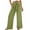 Mint Green, variant on Feancey Plus Size Palazzo Pants for Women Business Casual Office Work Pants Tie Front High Waist Wide Leg Pants Solid Color Trendy Trousers with Pockets Navy 4XL