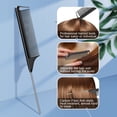 thumbnail image 3 of 3-Size Metal Hair Clips Set of 70, MORGLES No Crease Alligator Clips for Women, Includes 2 Tail Combs, for Long Hair Styling, Sectioning, Bow DIY & Braiding, with Storage Case, 3 of 7