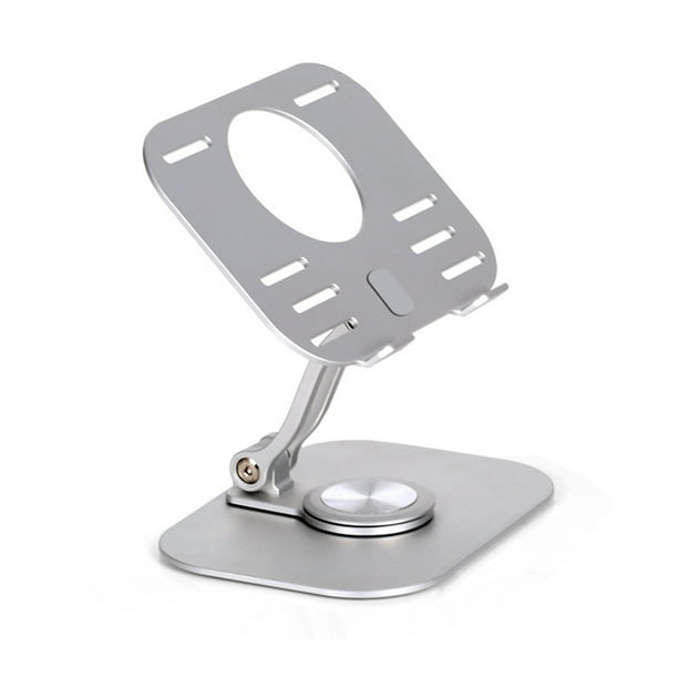 Soporte plegable para tableta Soporte de aleación de aluminio para iPhone 14 / iPad de 4.7-12 pulgadas Plata Ehuebsd Para estrenar