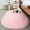 Pink, variant on DODOING 31.4 x 64.9 inches Ultra Soft Fluffy Oval Area Rugs Shaggy Living Room Rug Solid Color Non-Slip Bedroom Bedside Rug Runners