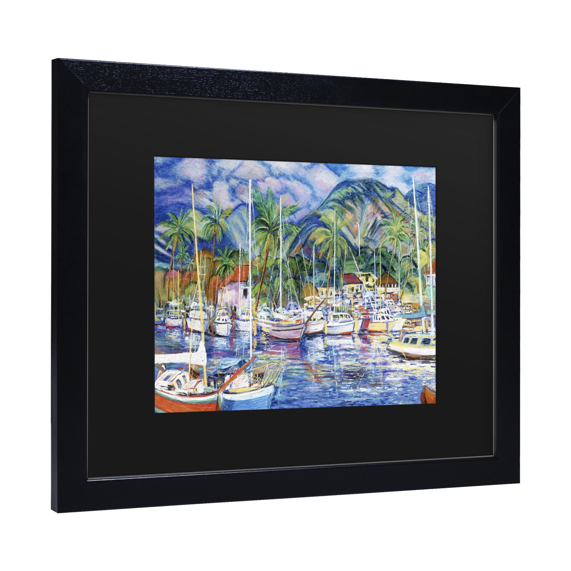 Trademark Fine Art 'Lahaina Marina' Canvas Art by Manor Shadian