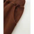 thumbnail image 6 of WIBACKER 2-7T Toddler Boys' Sweatpants 100% Cotton Solid Color Jogger with Pockets Elastic Waist Pants for Kids Girls School Sports, 6 of 9
