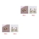 thumbnail image 2 of Qarigey 1 par de bonitos pendientes brillantes con forma de corazón para bodas y cumpleaños, tachuelas para , decoración de joyas, oro para oro 2Conjunto, 2 of 6